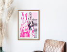 Original Risographie | Druck Riso | DIN A4 | The Wild Idols | neon pink schwarz