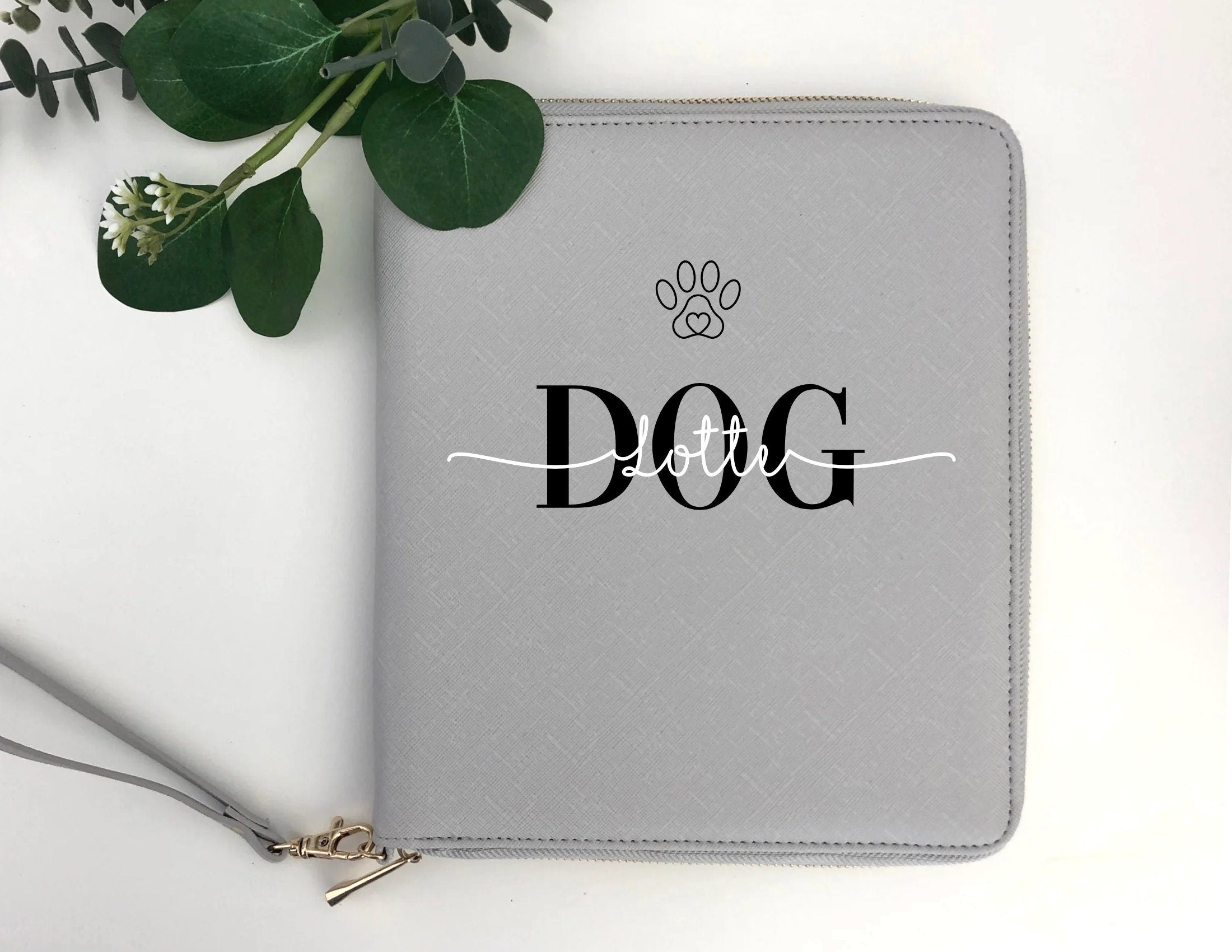 Hunde Ausweise | Dokumente Mappe | personalisierter Organizer für Hunde Katzen Papiere und Unterlagen