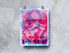 Poster Risographie | Riso Print | PEACE Stormtrooper | Digitaler Download