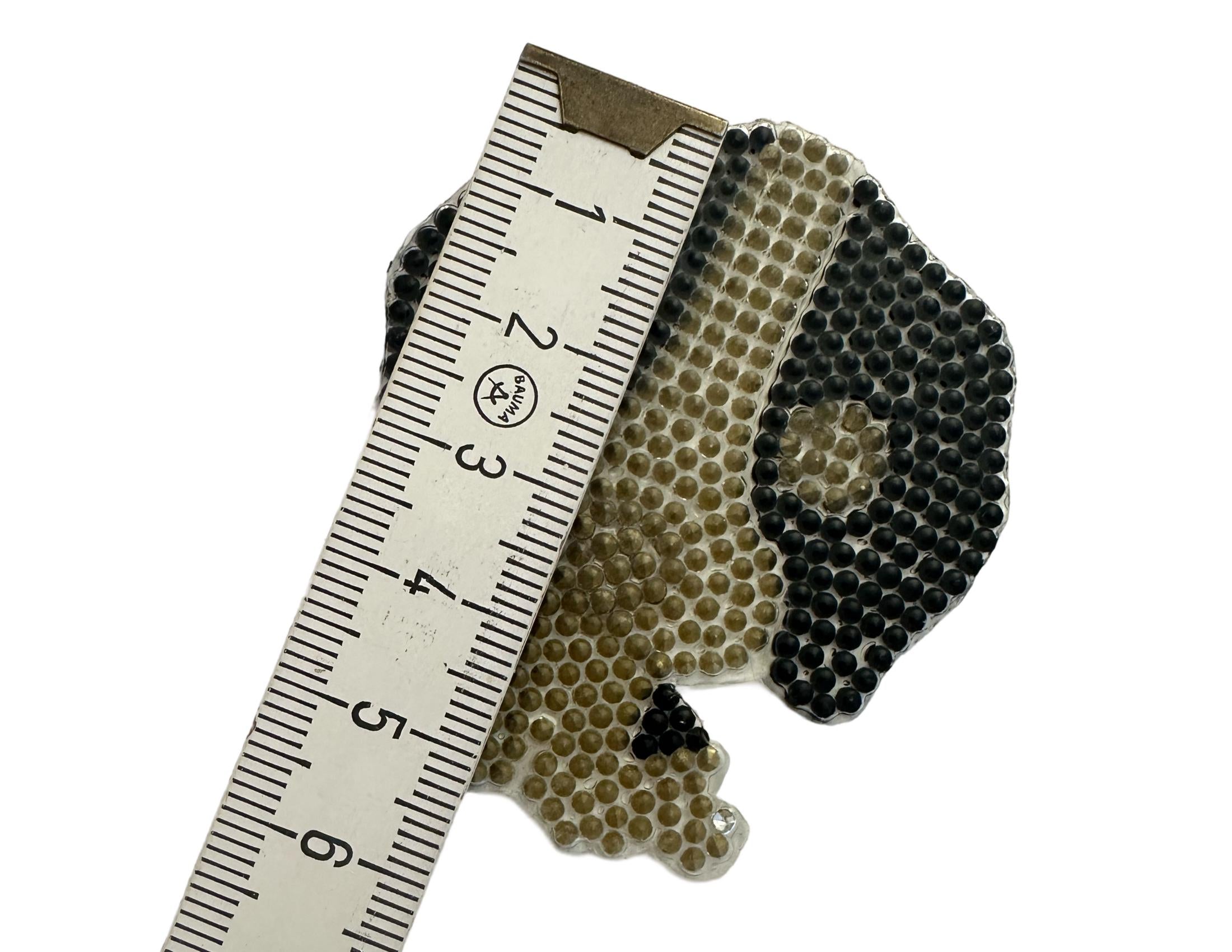 Hund aus Strass | DIY Patch | Motiv zum Aufbügeln | Glitzer | Hotfix Bügelbild