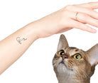 Cat Mom Tattoos | temporäres Katzen Tattoo | 9er Set | Cat Katze Kitten Katzenpfote | Cat Tattoos