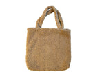 Chunky Tasche Teddyfell | XXL Tasche aus Plüsch | Riesen Shopper | Teddytasche in taupe karamell