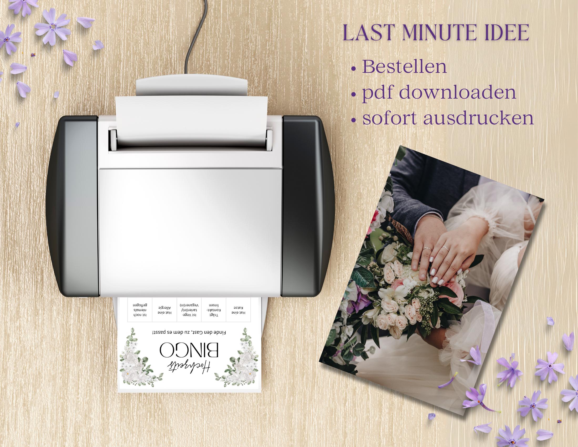 Spiel: Gib das Geschenk weiter | Personalisiertes Spiel für die Hochzeit | Partyspiel | Hochzeitsspiel | Download