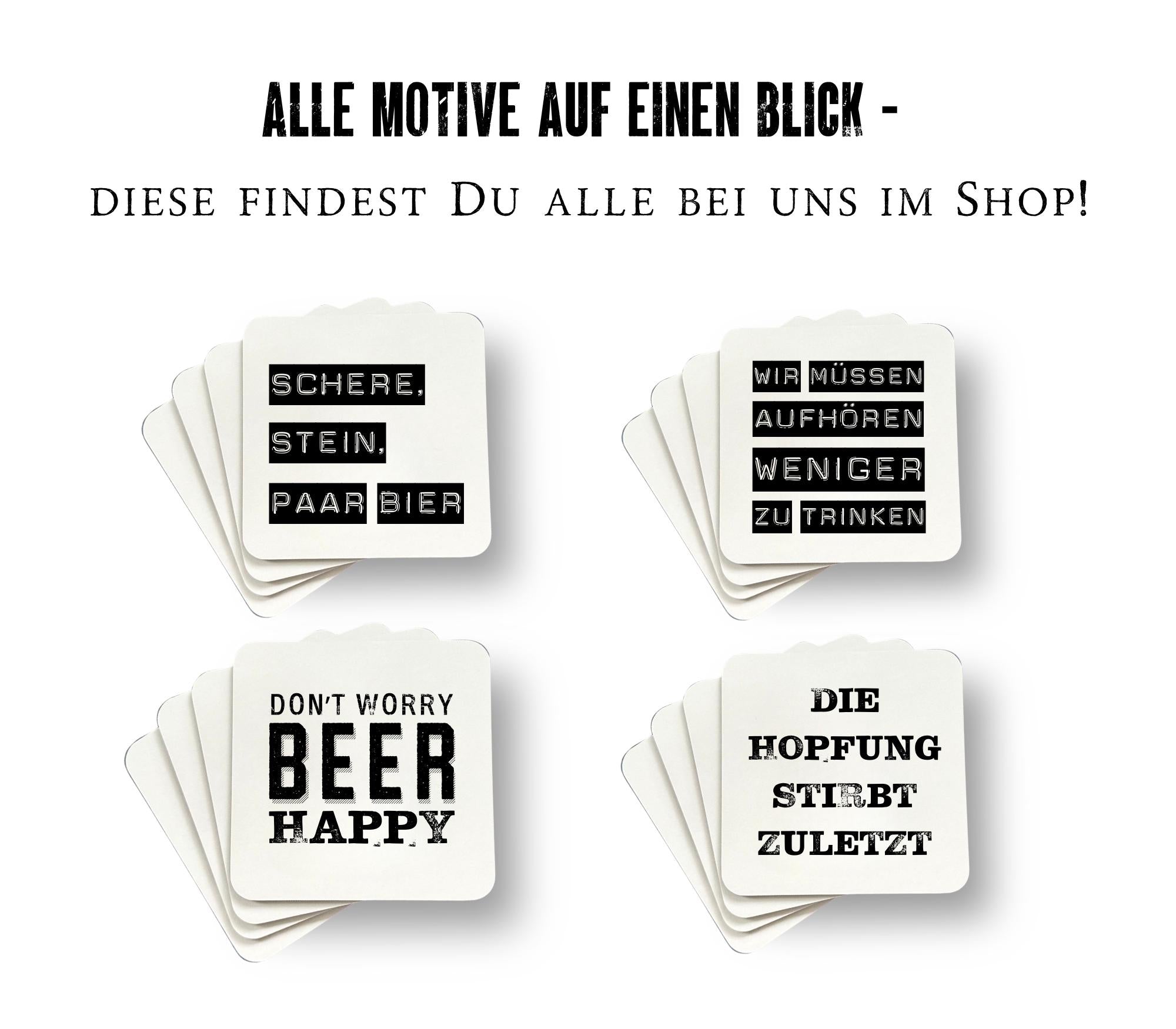 Untersetzer | Gläseruntersetzer Bier | Lustiger Spruch | Geschenk Mann