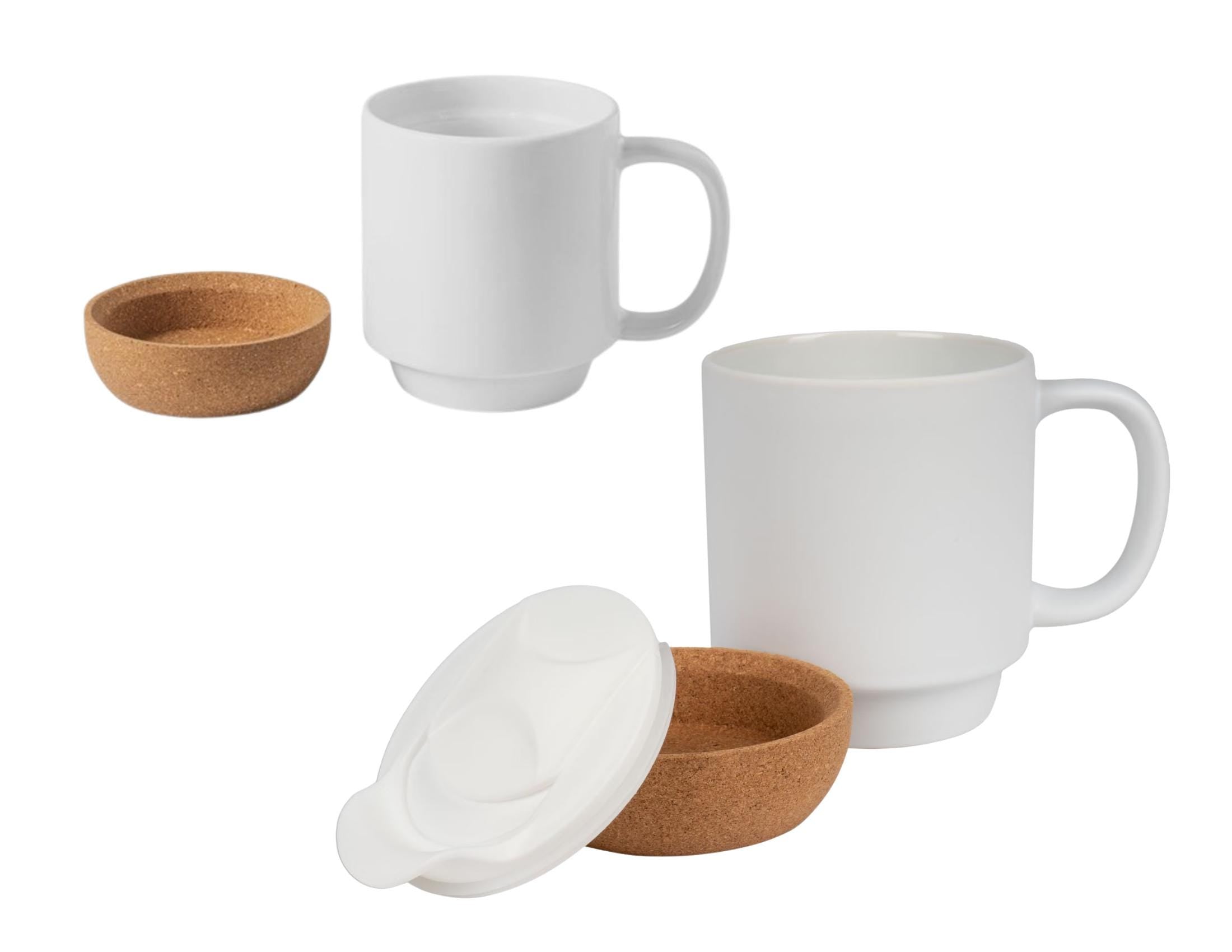 Tasse mit Kork | personalisiert | Geschenk Mutter Vater Oma Opa | Keramiktasse Name