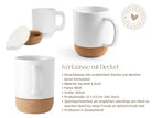 Tasse mit Kork | Mom, Dad, Oma, Opa | Keramiktasse Muttertag Vatertag | personalisierte Korktasse