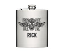 Flachmann | personalisiertes Geschenk für Biker | Trinkflasche Edelstahl mit Namen