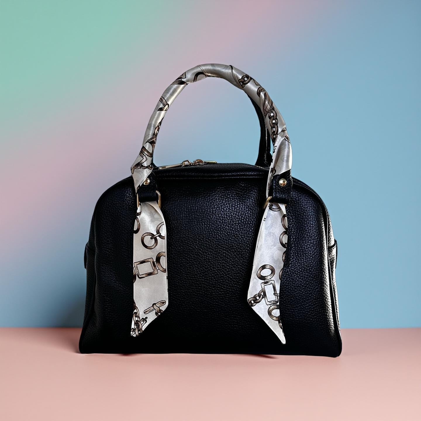 Twilly: seidiges Band | schmaler Schal in hell beige für Handtasche, als Halstuch oder Armband