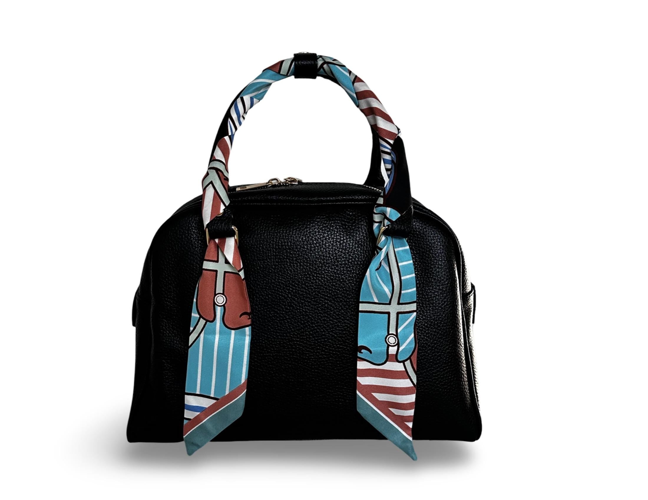 Schmaler seidiger Schal | Twilly | Handtasche Griff | Wrap | Tuch | Haarband | Armband | Foulard | Krawatte | Taschenband | Vintage Stil