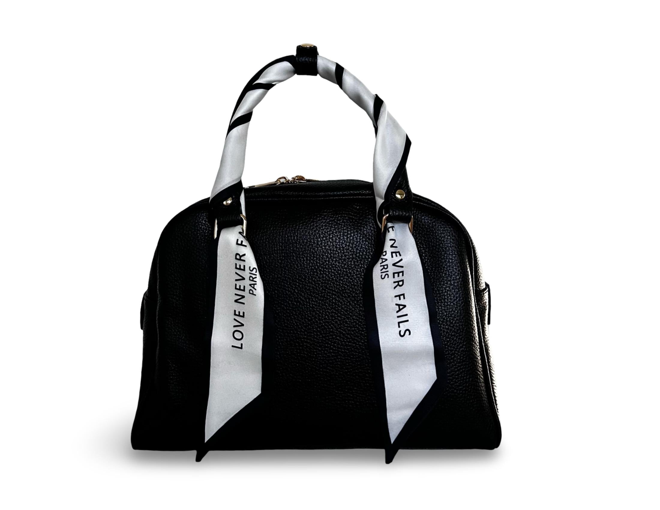 Twilly | Seidiger schmaler Schal | Haarband | Love Never Fails | für Handtasche, als Armband, Haarband, Krawatte, kleines Halstuch