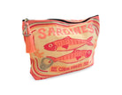 Bunte Sardines Kosmetiktasche | Schminktasche bedruckt | mit Anhänger