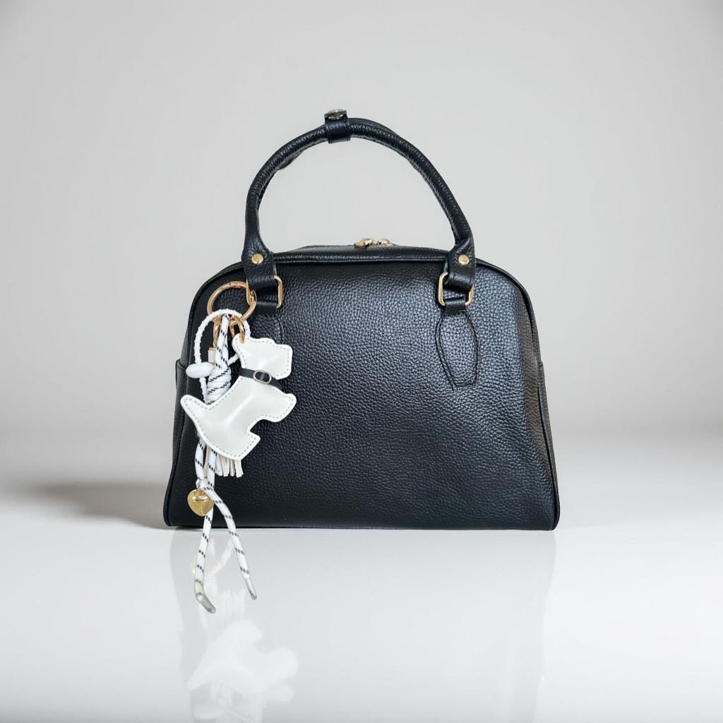 Anhänger Hund | Taschenschmuck Taschenanhänger | Bag Charm schwarz oder weiß Westie