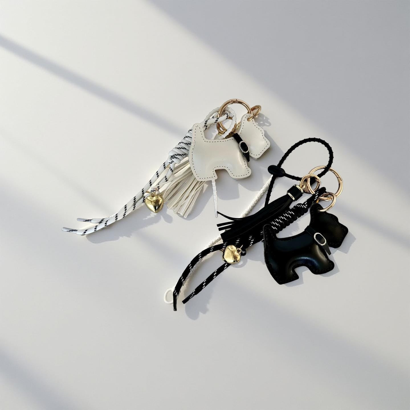 Anhänger Hund | Taschenschmuck Taschenanhänger | Bag Charm schwarz oder weiß Westie