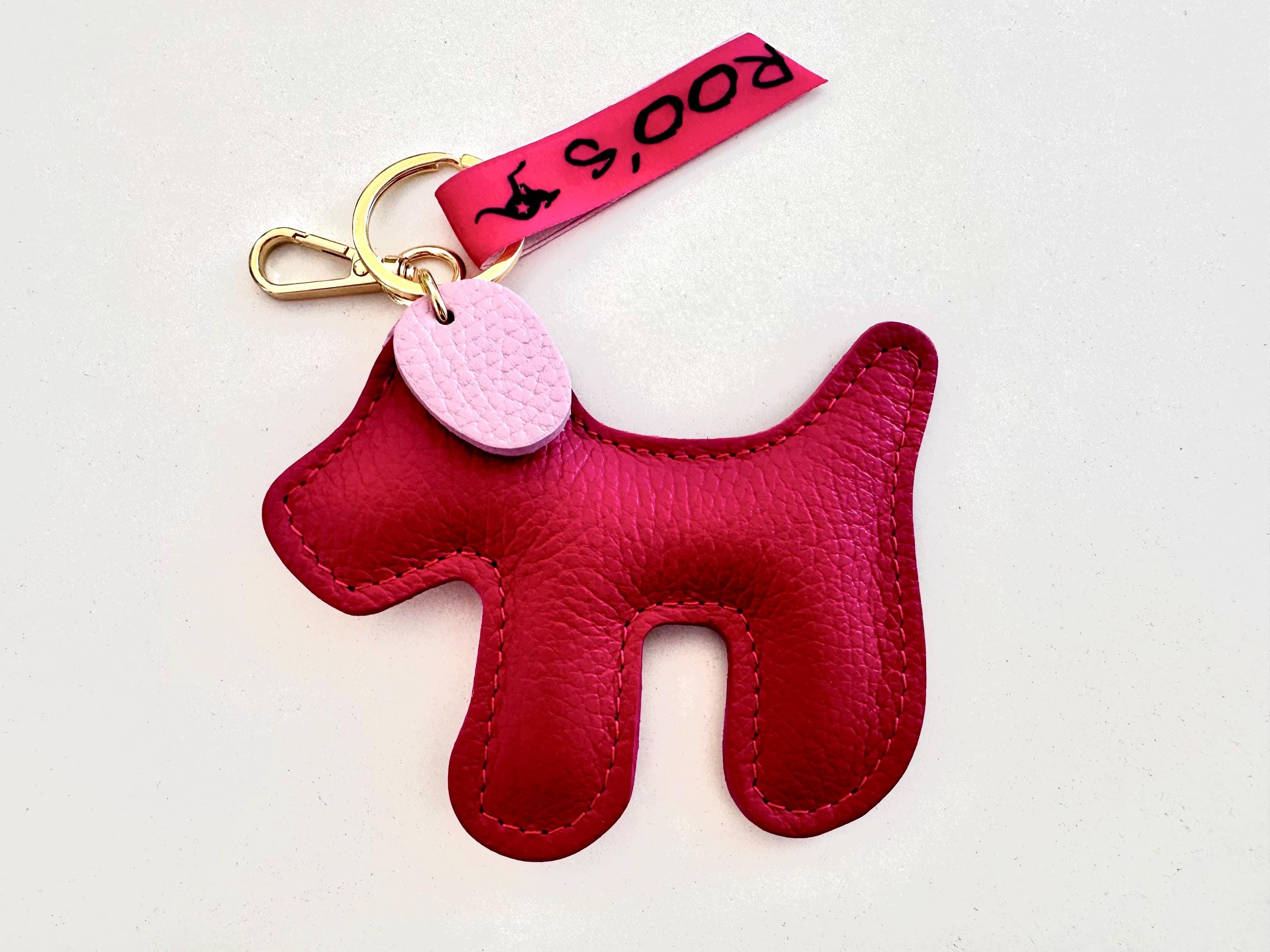 Anhänger Hund | Taschenschmuck Taschenanhänger | Bag Charm rosa, pink oder grau