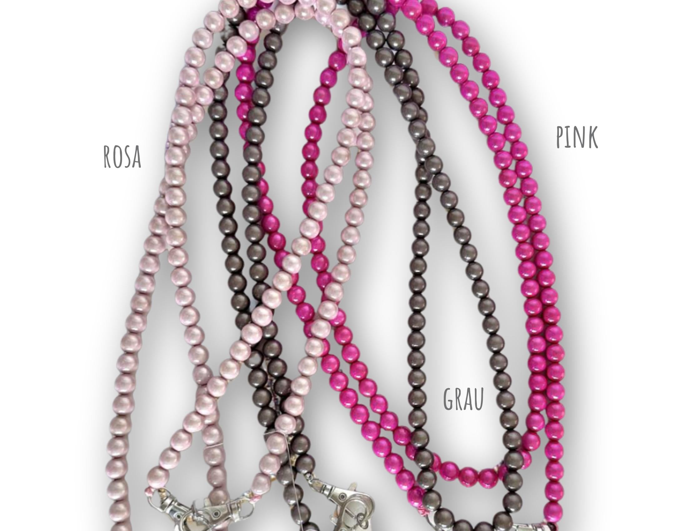 Perlen Handykette | Handygurt irisierende Perlen | Magic Pearls Handy Strap | Wechselgurt Taschengurt Handykette - viele Farben