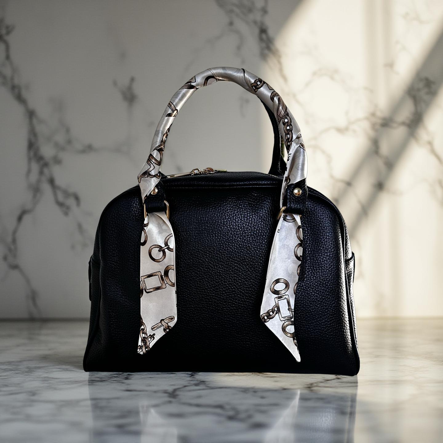 Twilly: seidiges Band | schmaler Schal in hell beige für Handtasche, als Halstuch oder Armband