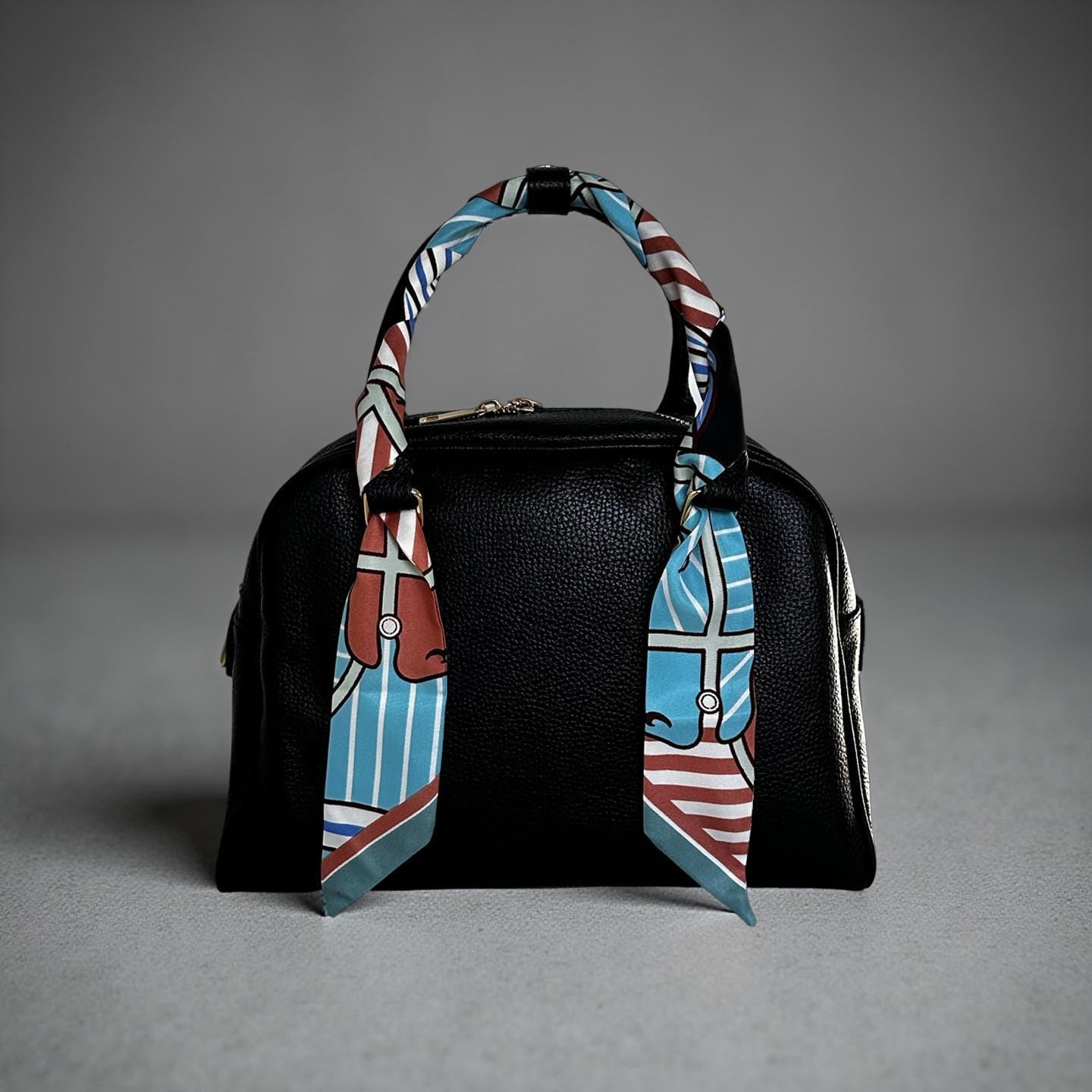Schmaler seidiger Schal | Twilly | Handtasche Griff | Wrap | Tuch | Haarband | Armband | Foulard | Krawatte | Taschenband | Vintage Stil
