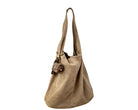 Hobo Tasche aus Veloursleder – taupe sand beige | Lässig, stylisch & praktisch