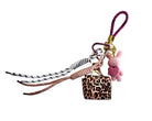 Anhänger Hase mit Herz und kleiner Leo Tasche | Taschenschmuck Taschenanhänger | Bag Charm rosa oder weiß