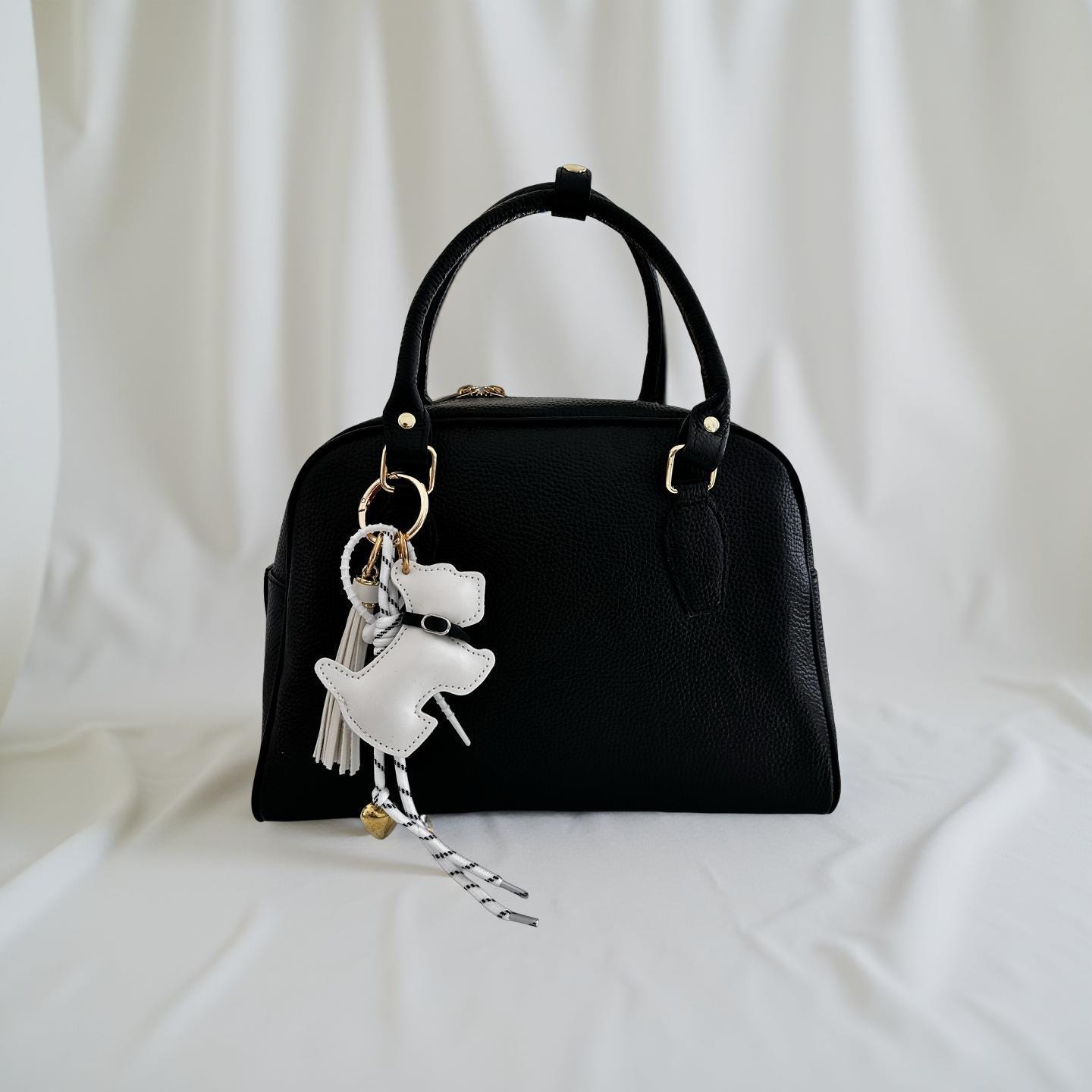 Anhänger Hund | Taschenschmuck Taschenanhänger | Bag Charm schwarz oder weiß Westie