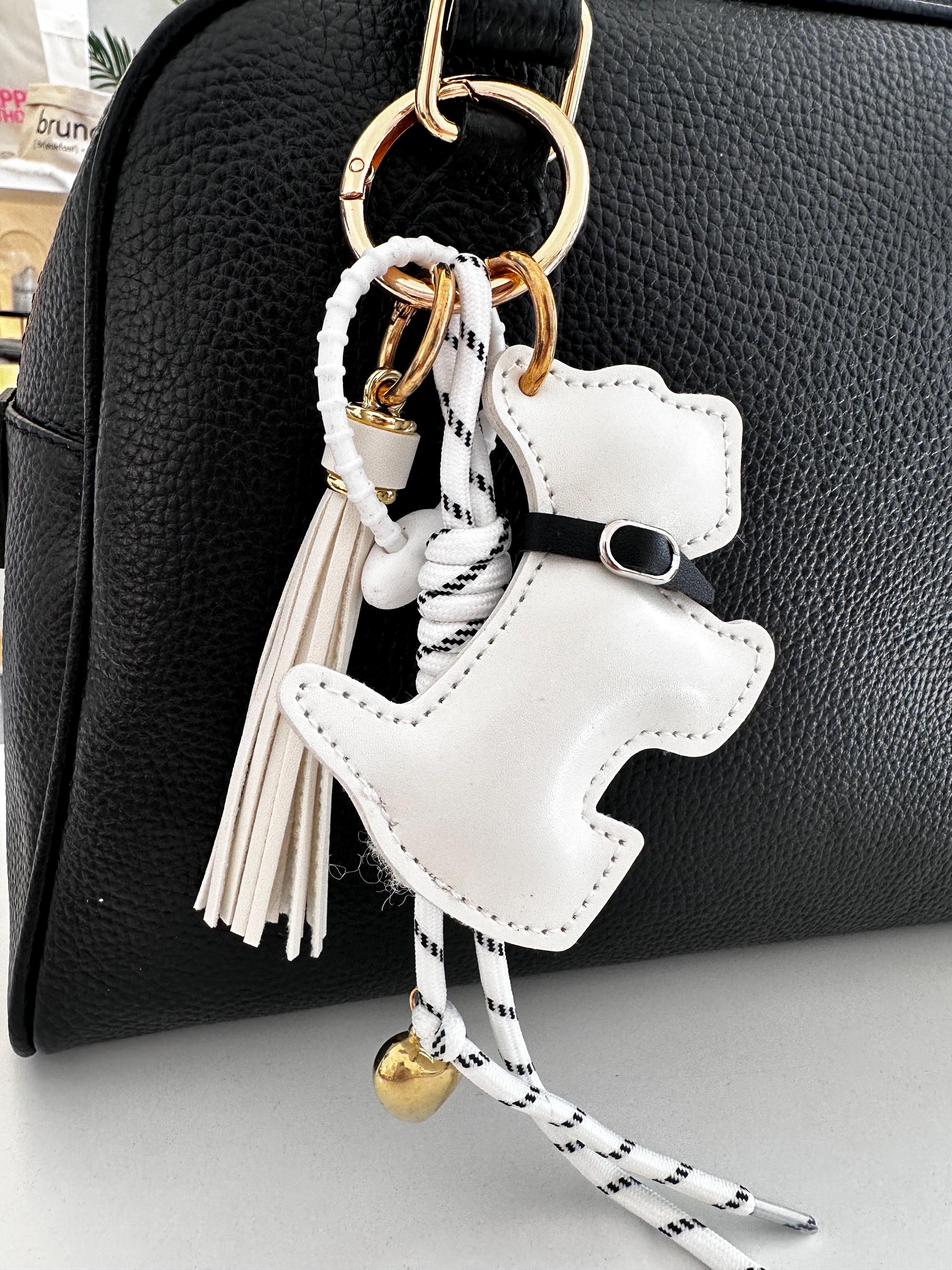 Anhänger Hund | Taschenschmuck Taschenanhänger | Bag Charm schwarz oder weiß Westie