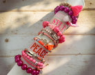 Bunte Sommer Armbänder | Sommer Schmuck Ibiza | Neonfarben Quasten Smileys | personalisierbar
