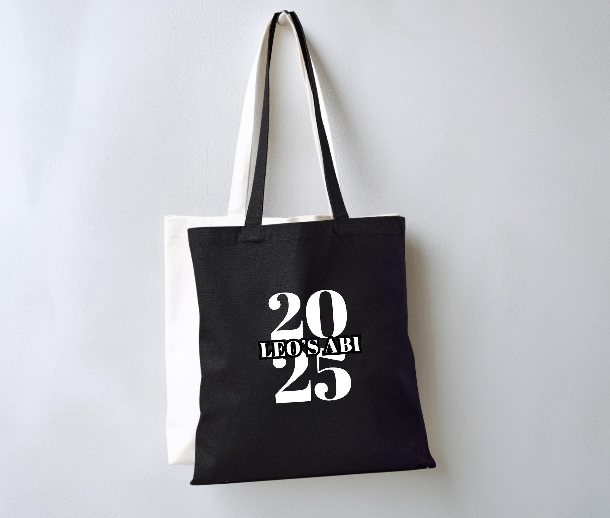 ABI 2025 | Jutebeutel | personalisierte Abi Stofftasche | natur oder schwarz | Geschenk Abi