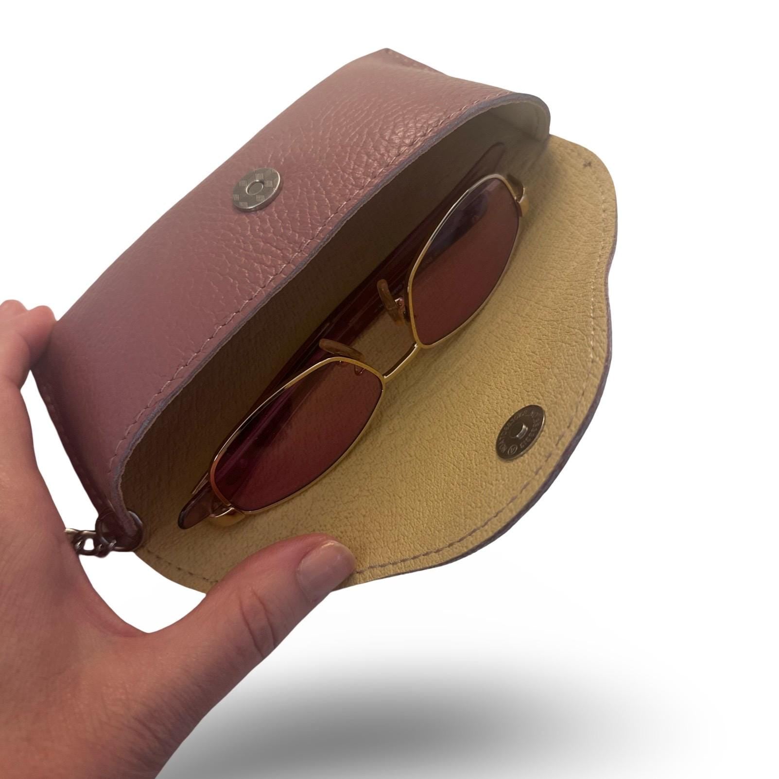 Brillenetui | Leder Softcase in grau oder altrosa