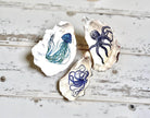 Austernschalen | Austern handgemalt | Schmuckschale | Trauringe | handbemalte Oyster | Ringschale