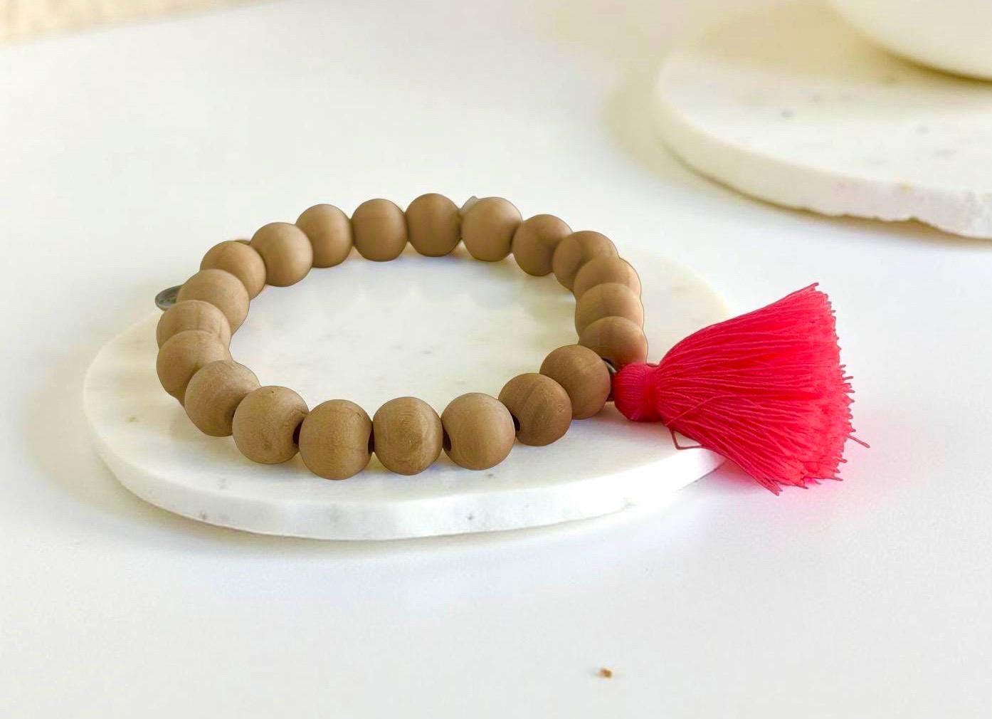 Bunte Sommer Armbänder | Sommer Schmuck Ibiza | Neonfarben Quasten Smileys | personalisierbar