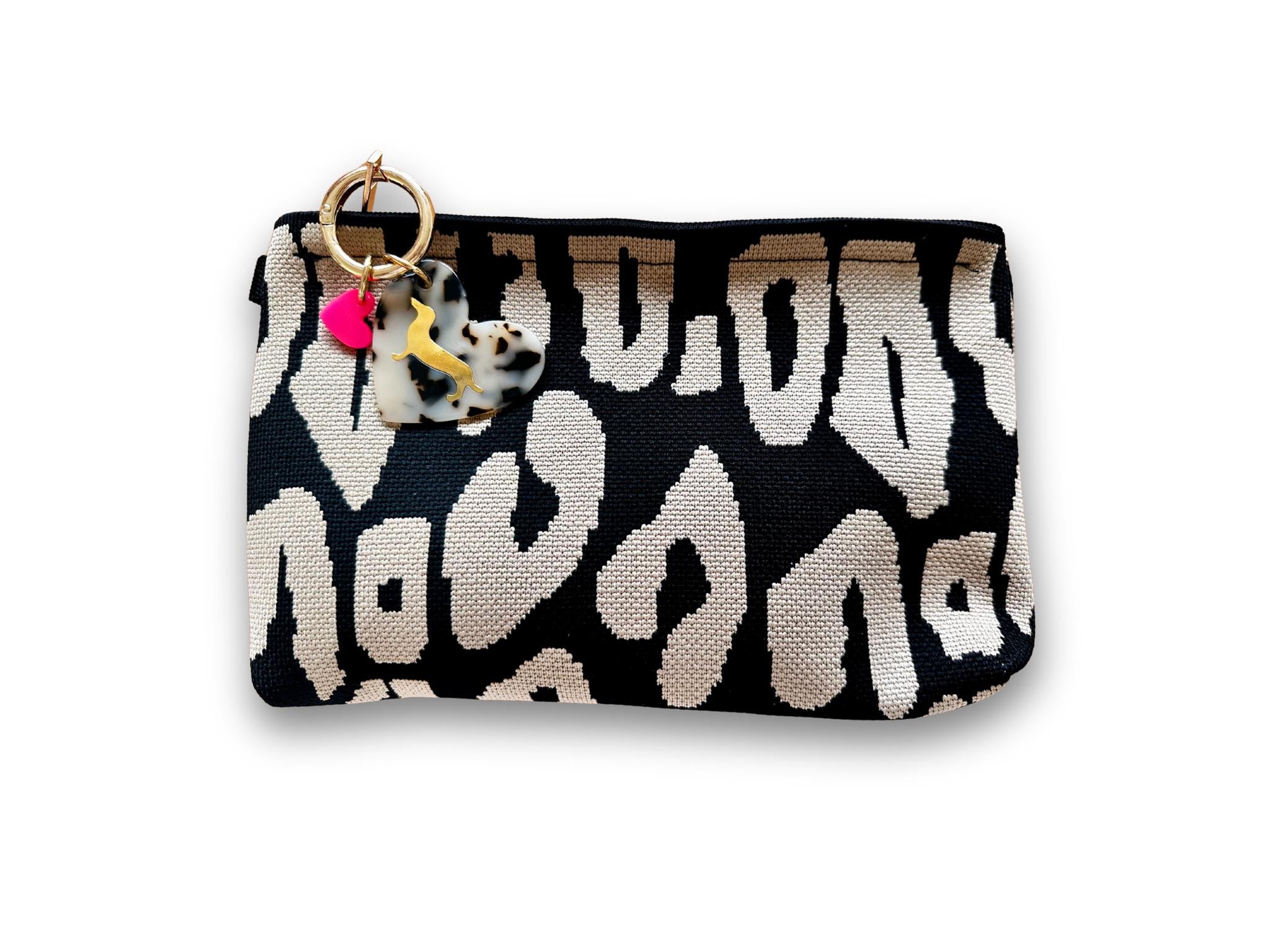 Leo-Kosmetiktasche „Wild Chic“ | Schminktasche Leomuster | neon pink orange oder schwarz beige