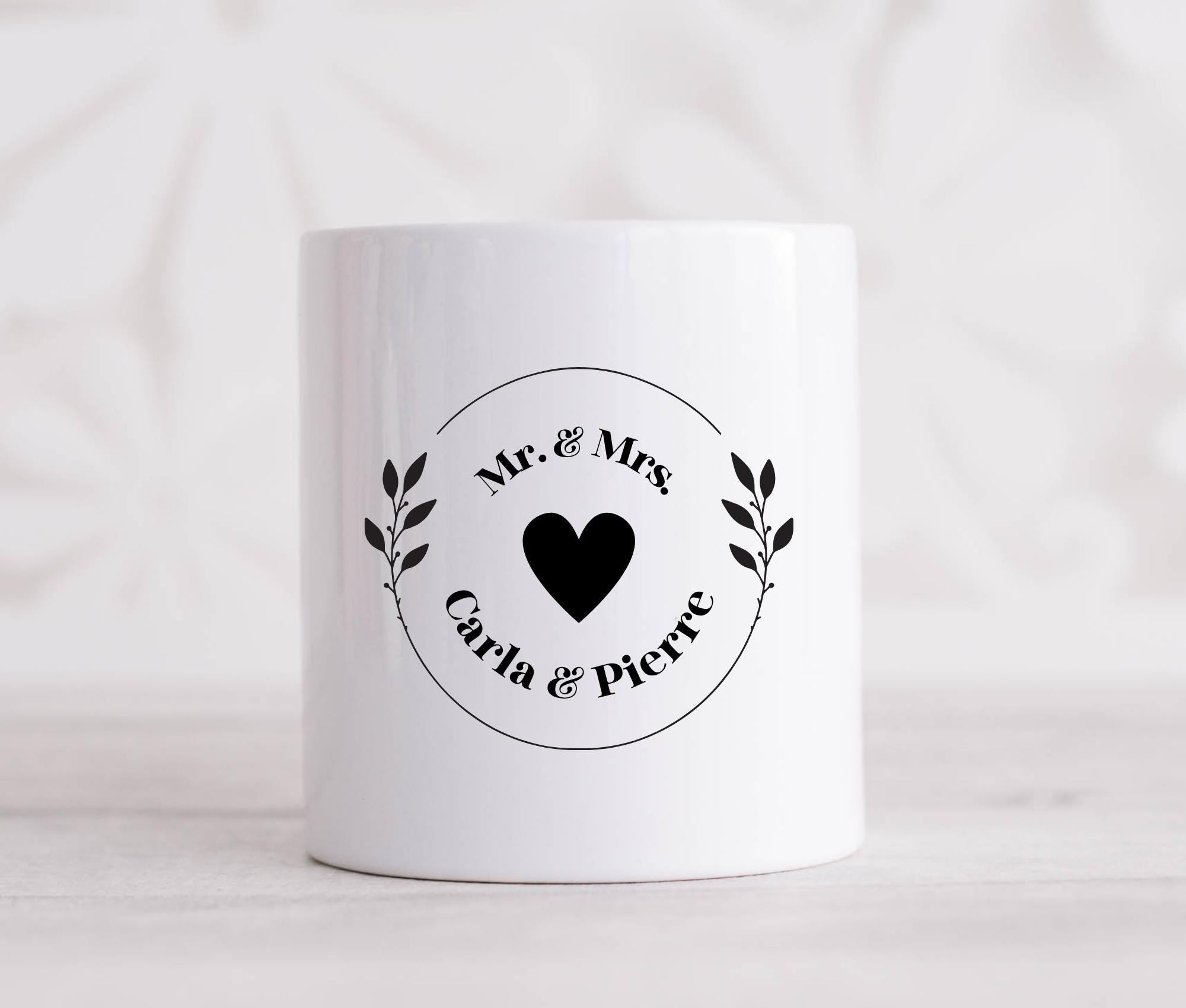 Spardose Brautpaar personalisiert | Geld zur Hochzeit | Geld schenken | personalisiertes Geschenk Mr. & Mrs. | Honeymoon