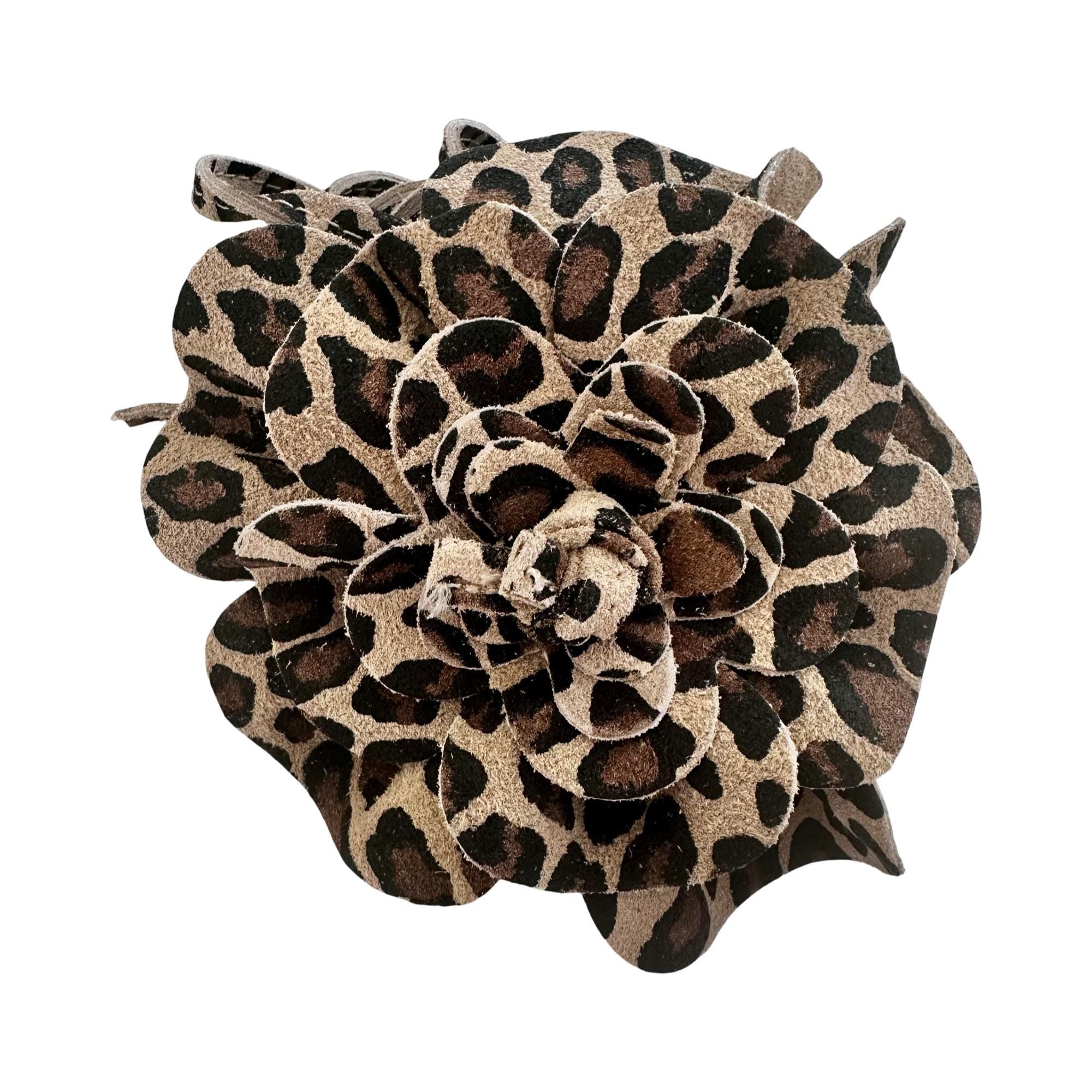 Blumen-Ledergürtel Leder | Bindegürtel Blüte | große Lederblume | schwarz, gold, pink, taupe, flieder, silber, Leo, Khaki, Braun