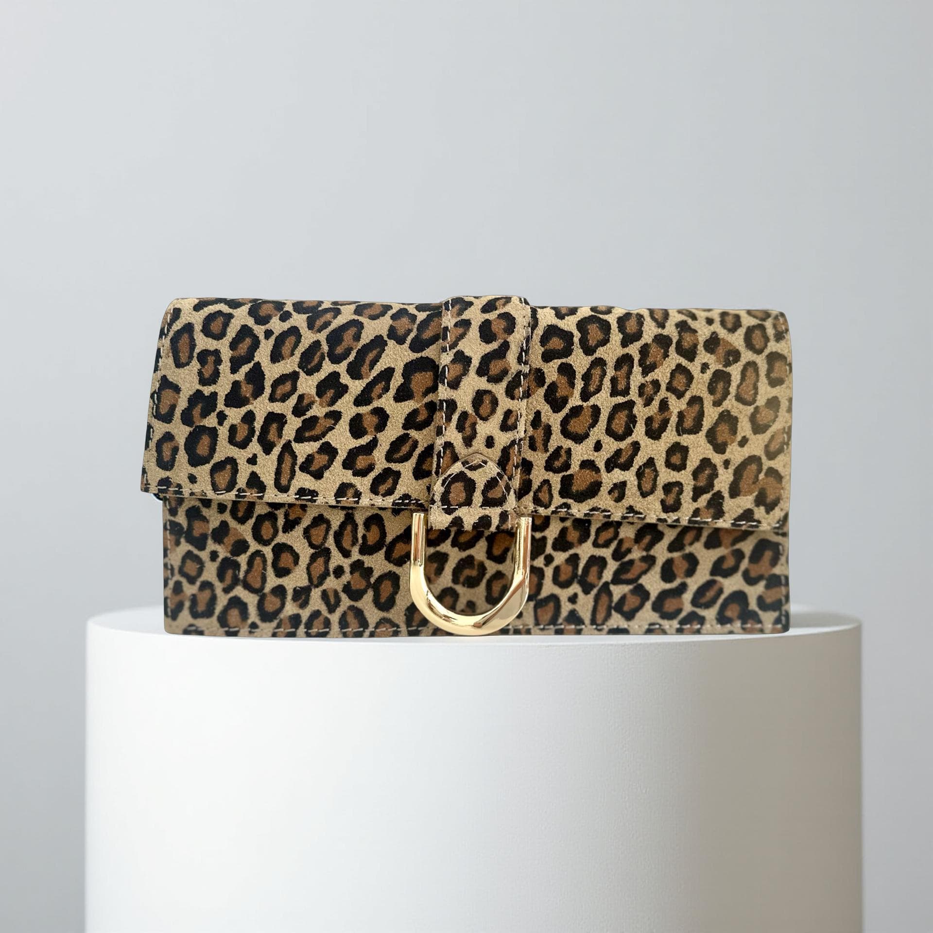Kleine Leo Tasche aus Leder | Leopard | Umhängetasche | Crossbody Bag | Animal Print Leo Look | Echtleder