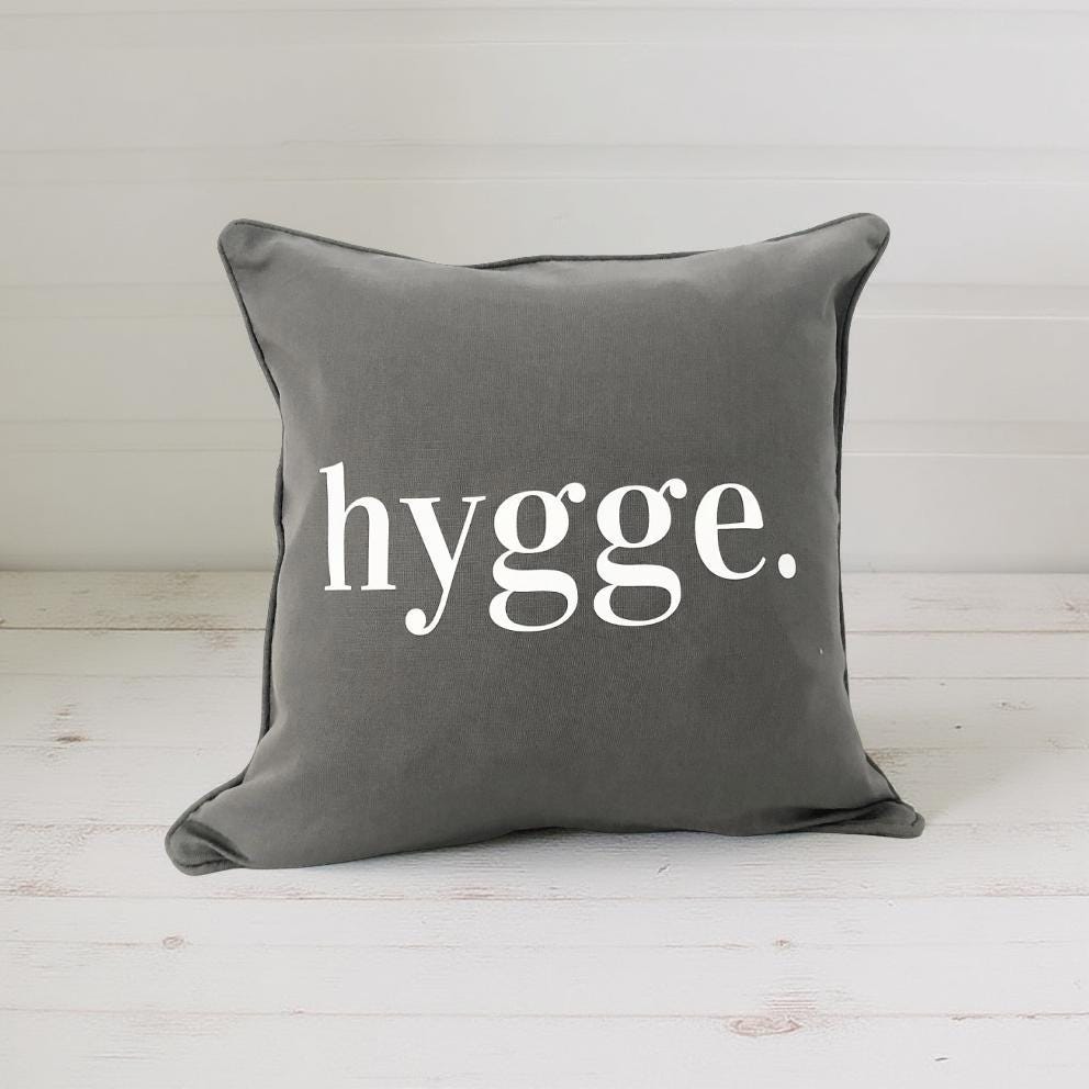 HYGGE Kissen | Kissenbezug aus Baumwolle | minimalistische Deko | 45 x 45 cm