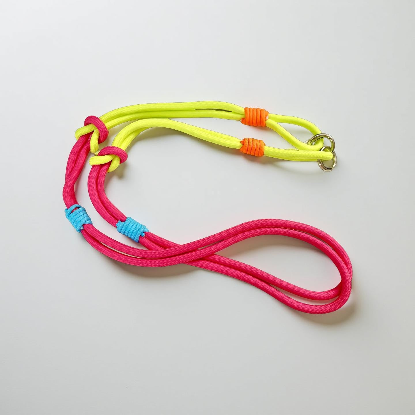 Handykette | Taschenriemen Band | Handygurt mit Knoten schmal | Seil geknotet als Handyband oder Taschengurt - in vielen leuchtenden Farben