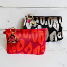 Leo-Kosmetiktasche „Wild Chic“ | Schminktasche Leomuster | neon pink orange oder schwarz beige