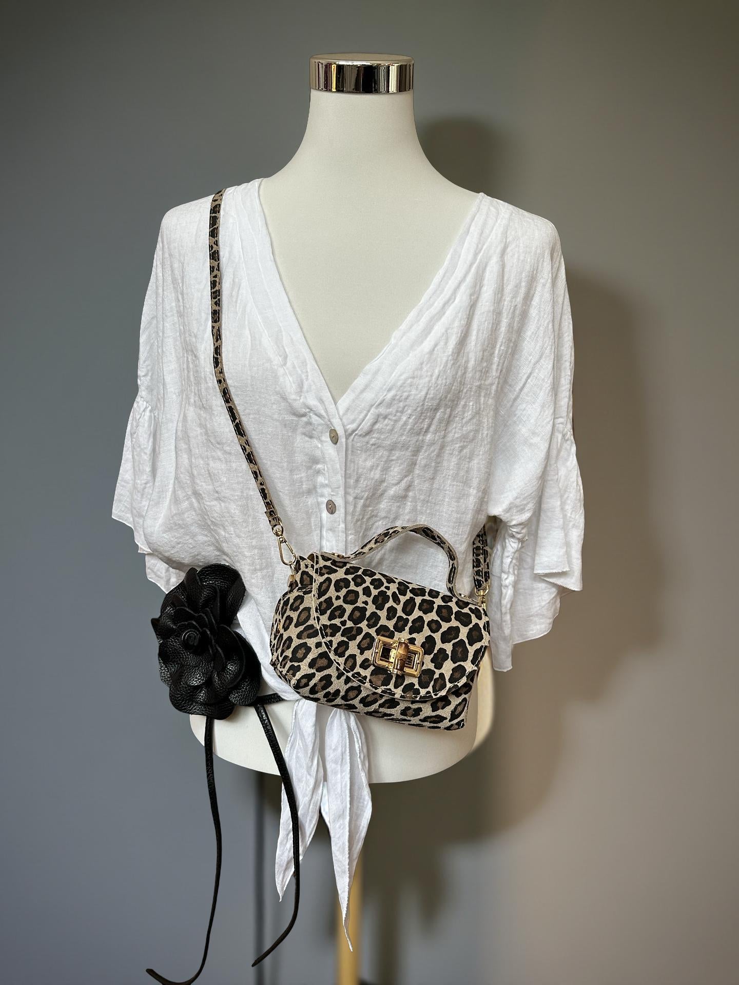Mini Leo Tasche aus Leder | Leopard | Umhängetasche | Crossbody Bag | Animal Print Leo Look | Echtleder