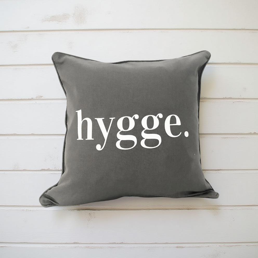 HYGGE Kissen | Kissenbezug aus Baumwolle | minimalistische Deko | 45 x 45 cm