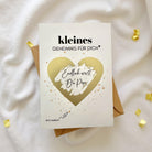 Personalisierte Rubbelkarte mit Rubbelherz und Deinem Text | Klappkarte A6 | Gutschein | Herz in gold, silber, roségold - 24 Motive