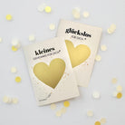 Personalisierte Rubbelkarte mit Rubbelherz und Deinem Text | Klappkarte A6 | Gutschein | Herz in gold, silber, roségold - 24 Motive