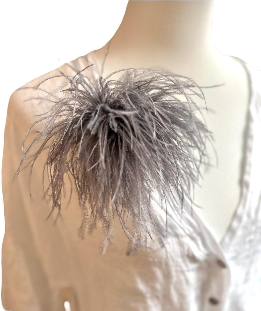 Federbrosche | Brosche Federn | Anstecknadel und Clip | Federball zum Anstecken | viele Farben