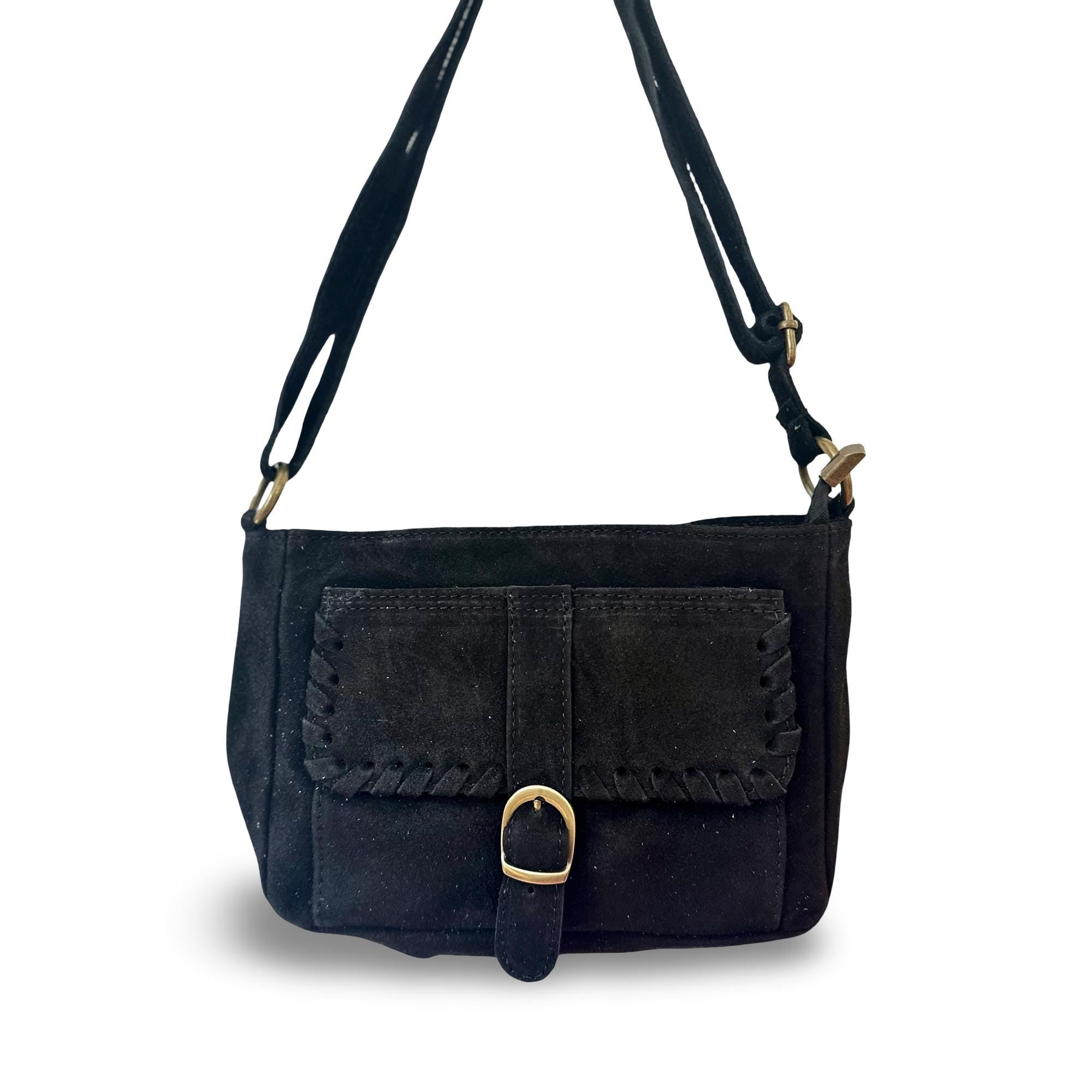 Kleine Wildledertasche | Western Style | Cross Body Bag | braun oder schwarz