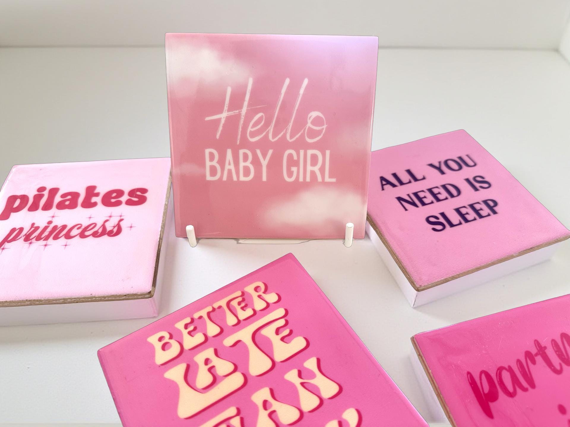 Freche Fliesen | Kacheln mit lustigen Sprüchen | statt Karten | witzige Wanddeko | 10 x 10 cm Tile