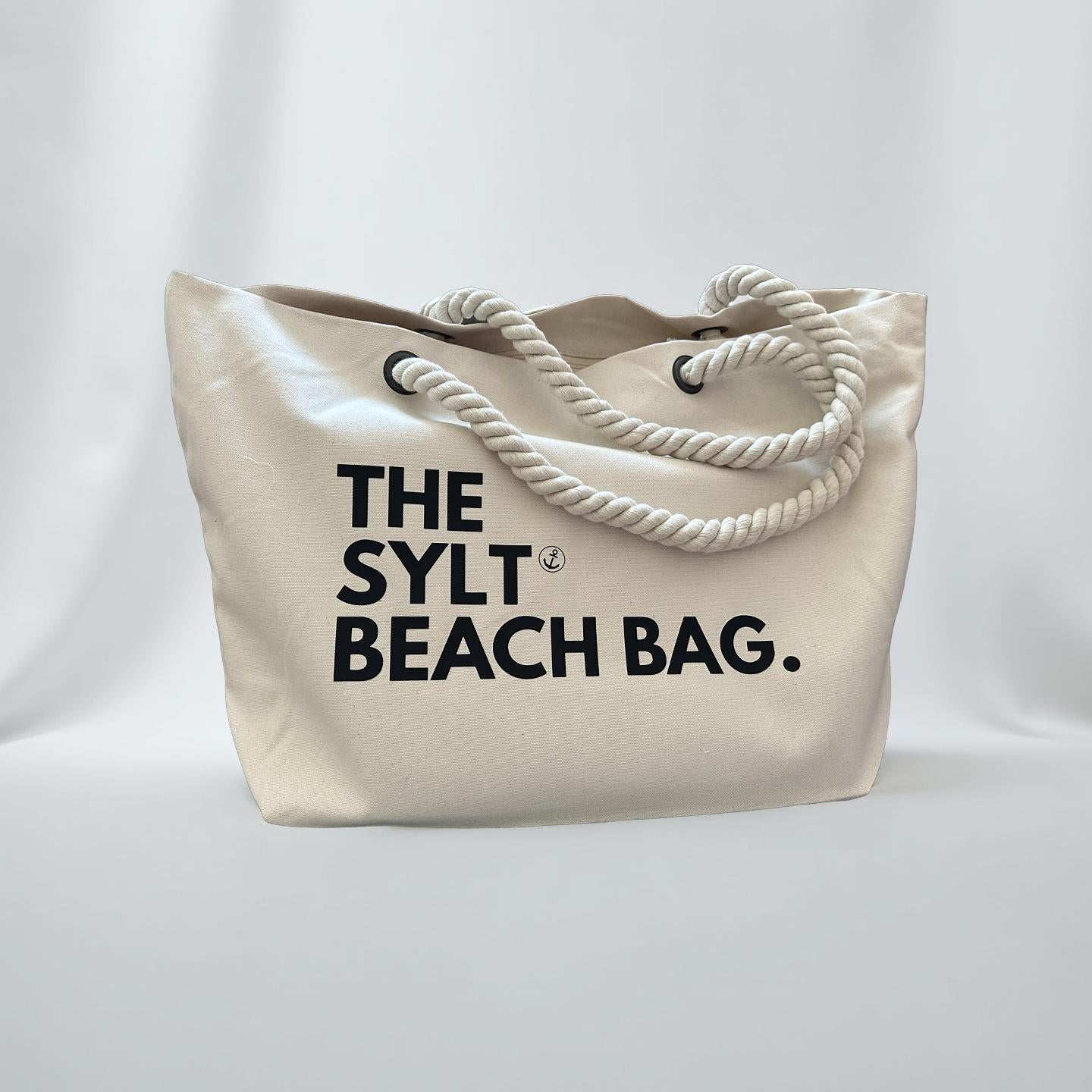 Canvas Tasche SYLT Beach Bag | große Strandtasche | Shopper natur