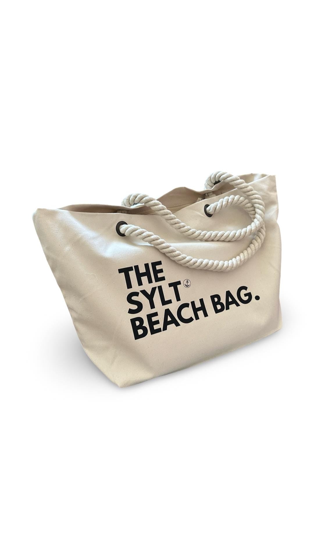 Canvas Tasche SYLT Beach Bag | große Strandtasche | Shopper natur