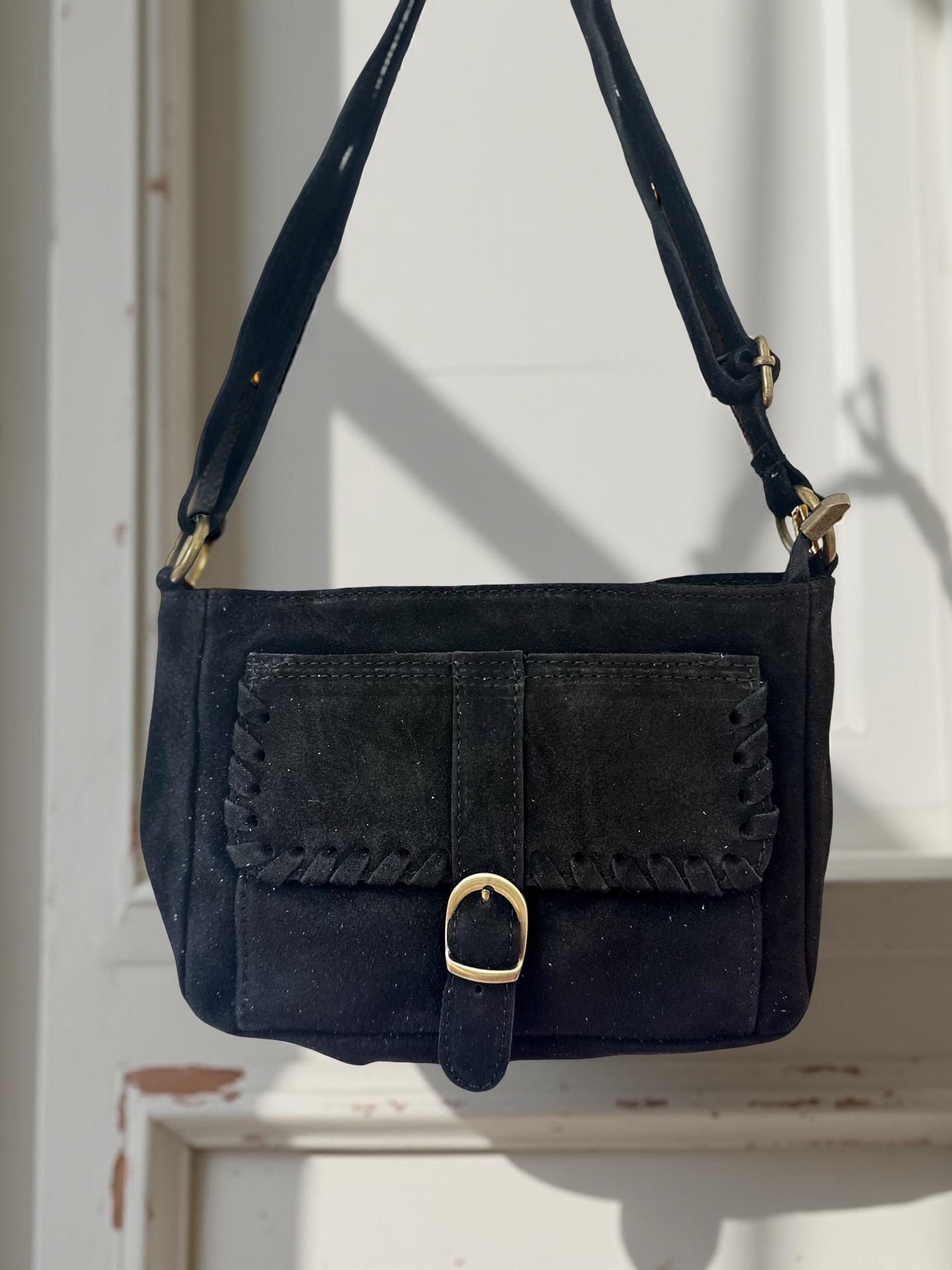 Kleine Wildledertasche | Western Style | Cross Body Bag | braun oder schwarz