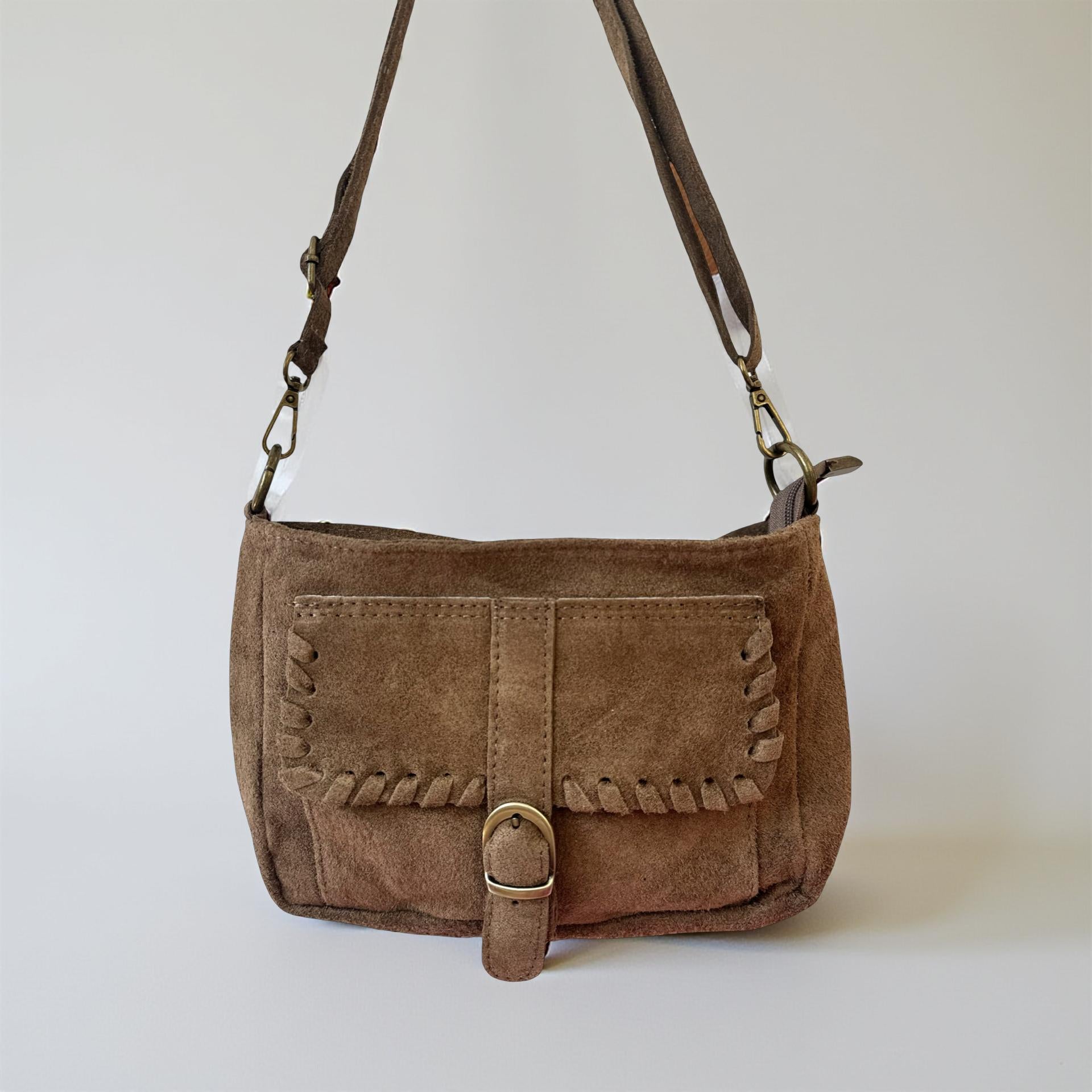 Kleine Wildledertasche | Western Style | Cross Body Bag | braun oder schwarz
