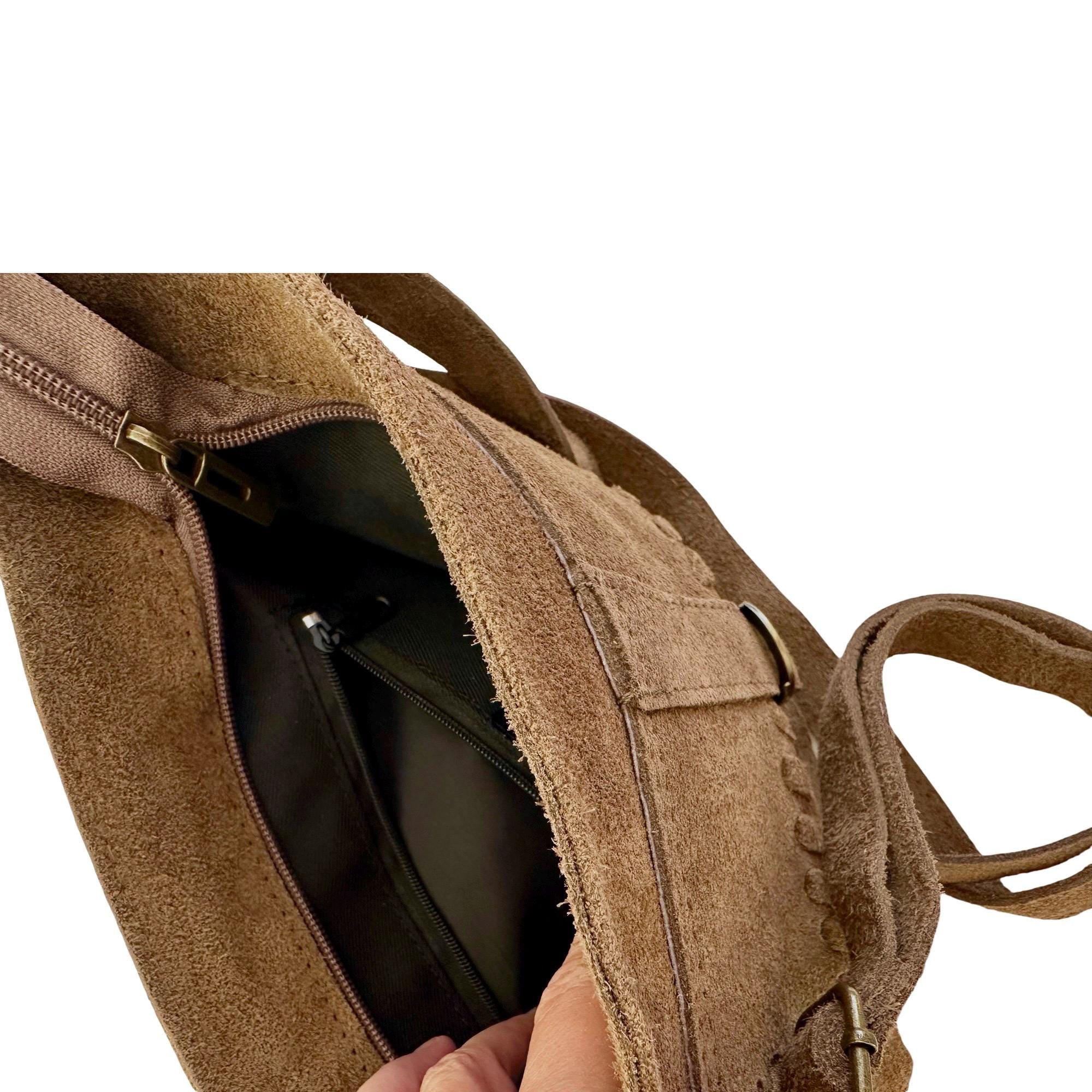 Kleine Wildledertasche | Western Style | Cross Body Bag | braun oder schwarz