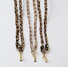 Edle Handyketten in Leo mit Glitzer | universal Schnur Band für Mobiltelefone inkl. Adapter